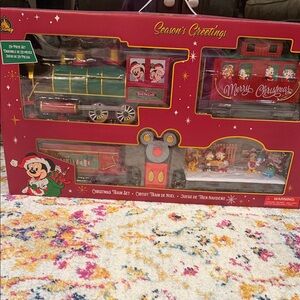 Disney Holiday Train Set - Red, Green, and Gold